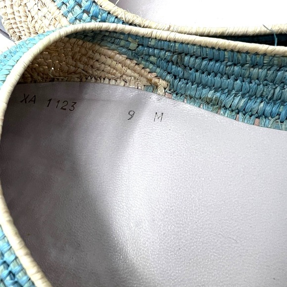 Salvatore Ferragamo Raffia Ballet Flat Women's 9 Vacation Resort Slip On Shoe - Picture 5 of 10